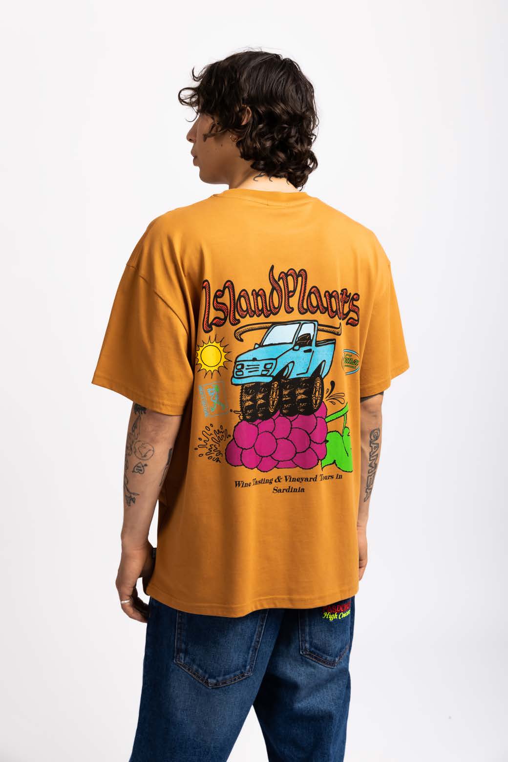 ��PAS DE MER/�ѥɥ����WINE TESTING TEE T����� / BROWN