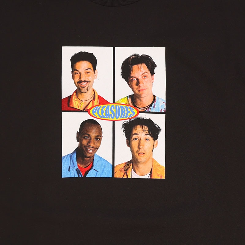 PLEASURES/ץ쥸㡼HALF BAKED/ϡե٥ɡCAST T-SHIRT T / BLACK
