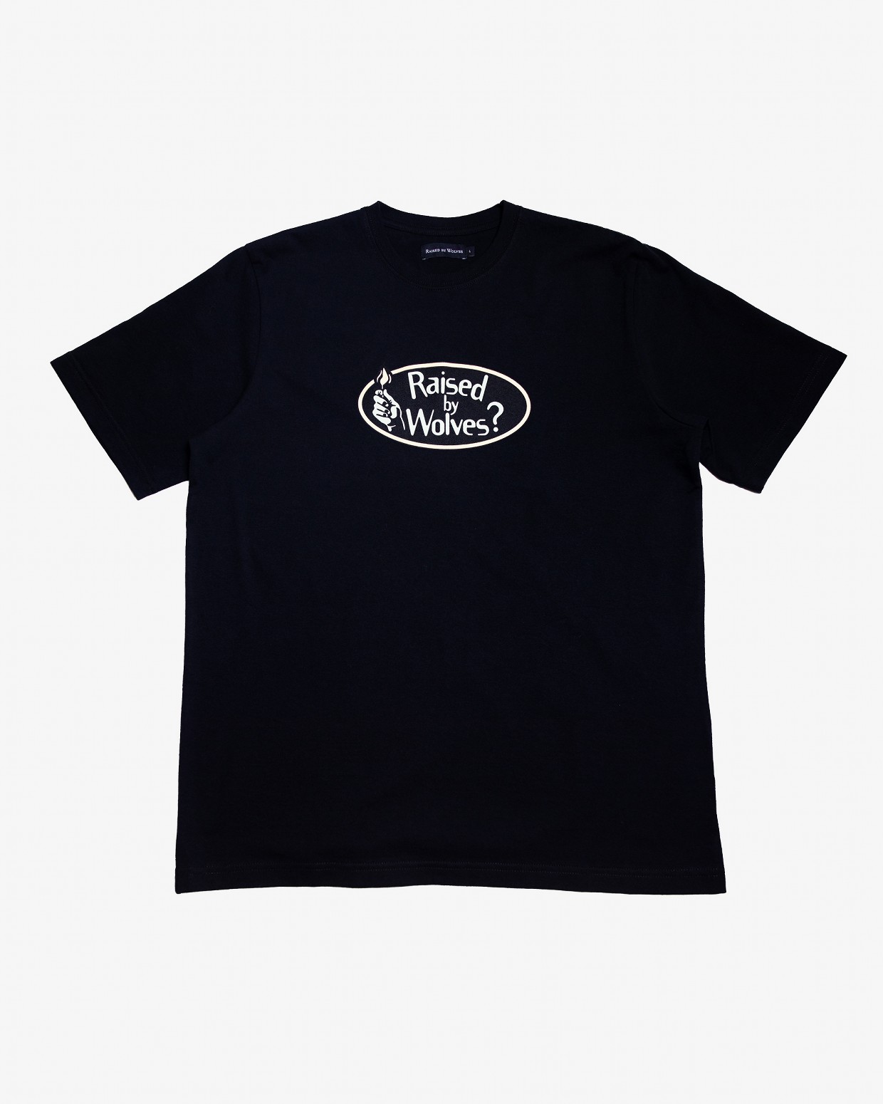 ��RAISED BY WOLVES/�쥤���ɥХ�����֥���MATCH TEE T����� / BLACK