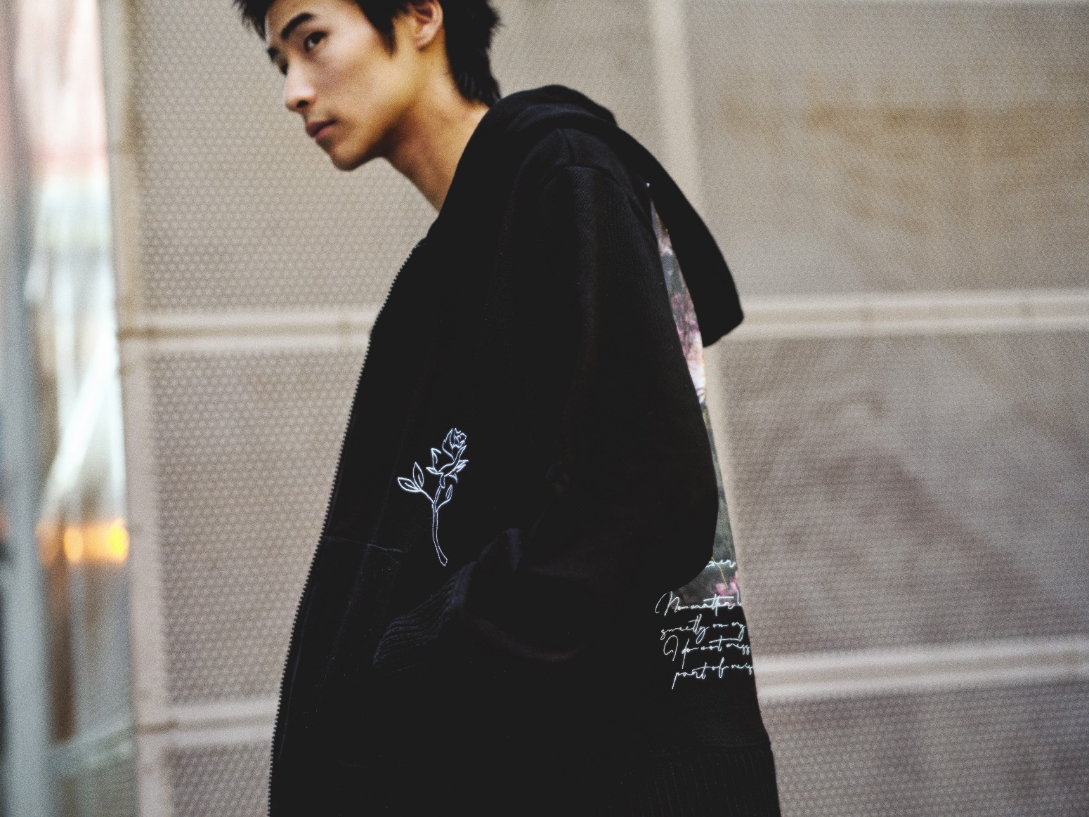 LUTI/롼ƥROSA DUAL ZIP HOODIE ѡ / BLACK