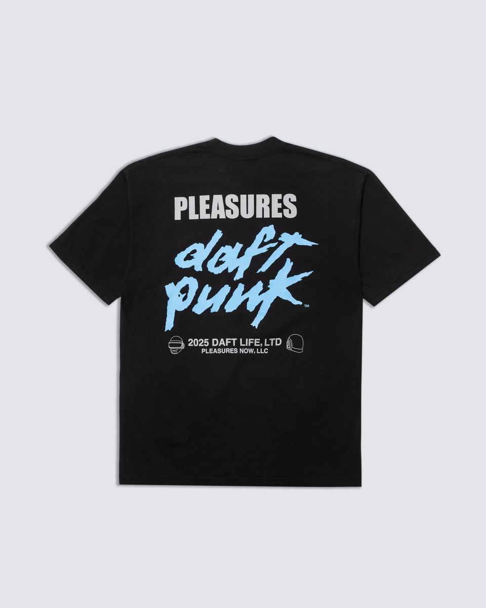 ��PLEASURES/�ץ쥸�㡼����DAFT PUNK/���եȡ��ѥ󥯡�DUO T-SHIRT T����� / BLACK