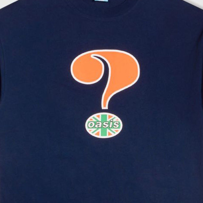 ��PLEASURES/�ץ쥸�㡼����OASIS��QUESTION MARK T-SHIRT T����� / NAVY