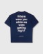 ��PLEASURES/�ץ쥸�㡼����OASIS��QUESTION MARK T-SHIRT T����� / NAVY