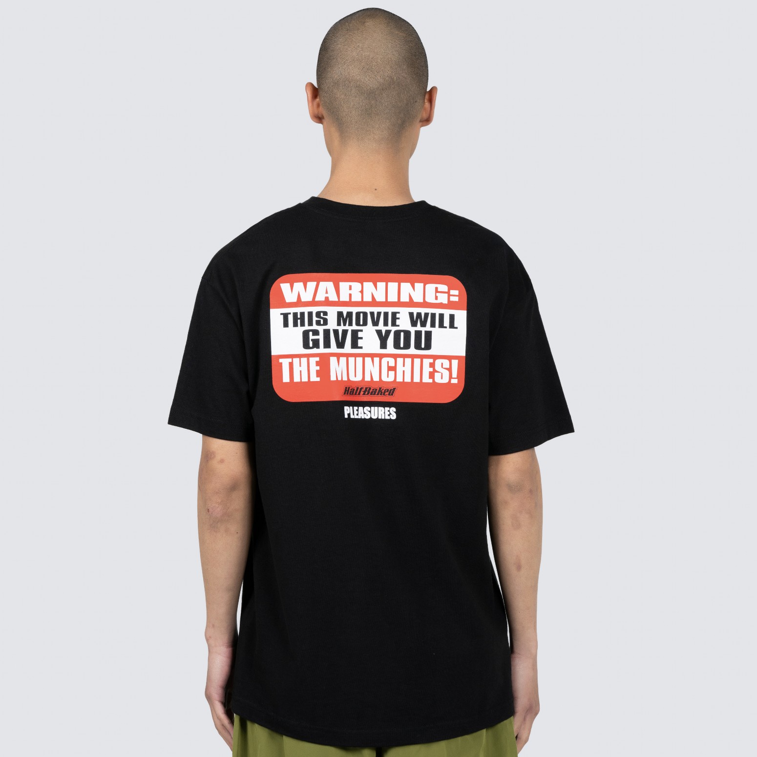 ��PLEASURES/�ץ쥸�㡼����HALF BAKED/�ϡ��ե٥����ɡ�SIR SMOKE T-SHIRT T����� / BLACK