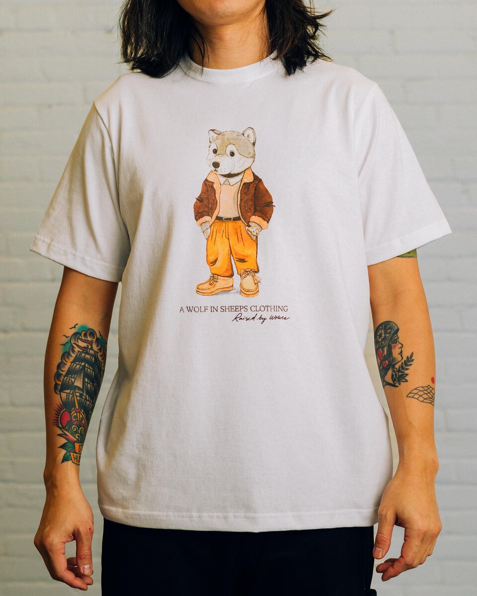 ��RAISED BY WOLVES/�쥤���ɥХ�����֥���SHEEP'S CLOTHING TEE T����� / WHITE