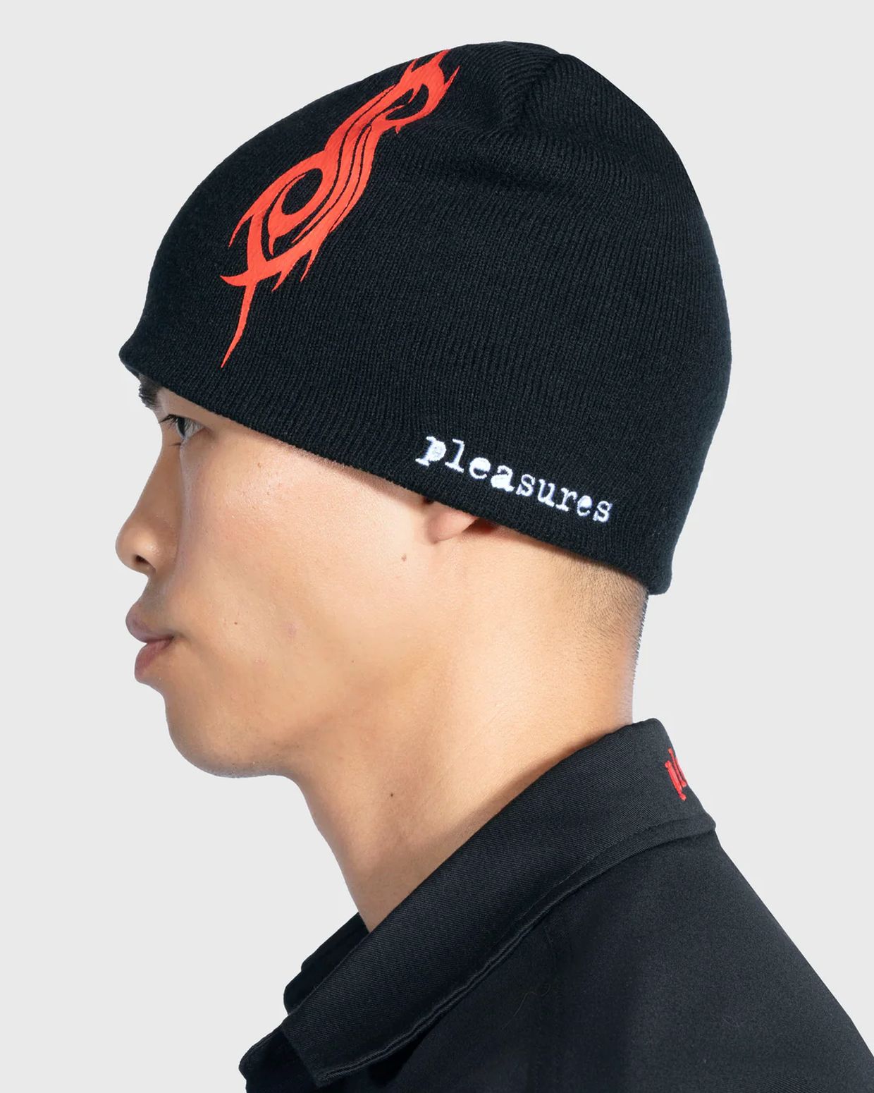 PLEASURES/ץ쥸㡼SLIPKNOT/åץΥåȡS SKULLY BEANIE ˥å˹ / BLACK