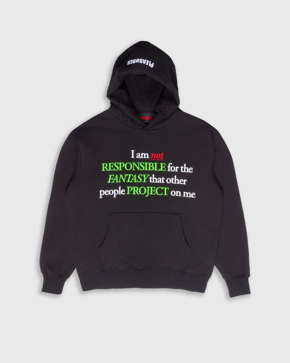 ��PLEASURES/�ץ쥸�㡼����RESPONSIBLE HOODIE �ѡ����� / BLACK