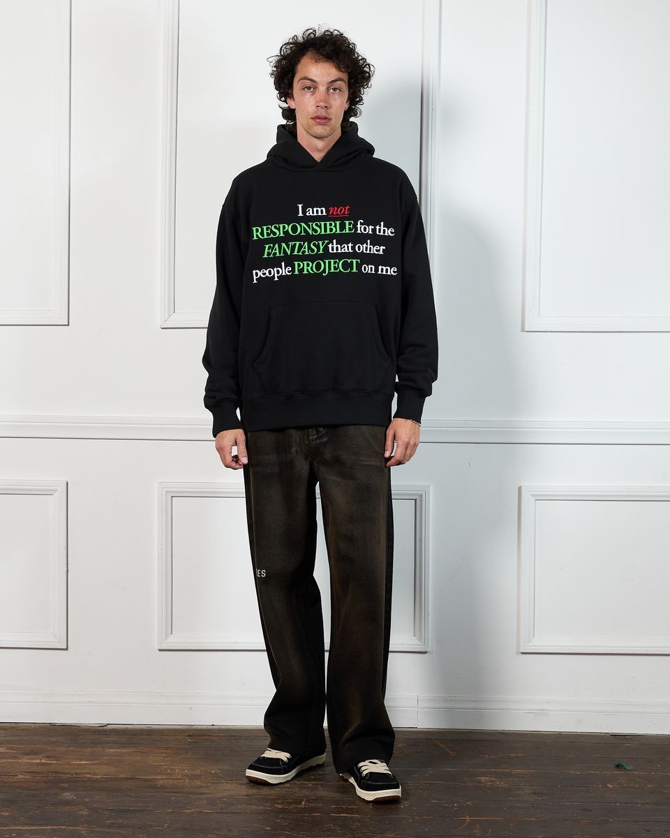 ��PLEASURES/�ץ쥸�㡼����RESPONSIBLE HOODIE �ѡ����� / BLACK