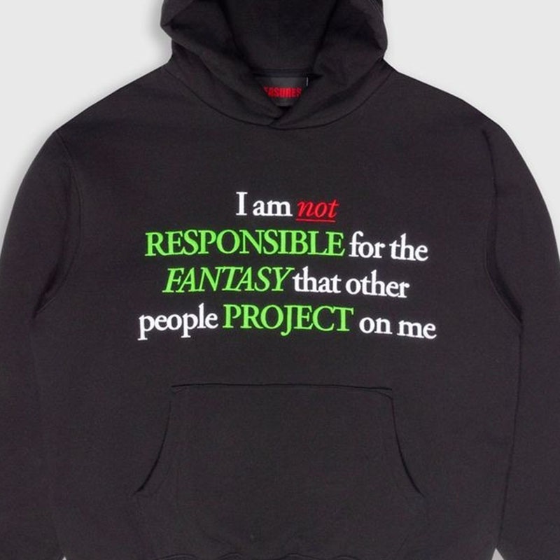 ��PLEASURES/�ץ쥸�㡼����RESPONSIBLE HOODIE �ѡ����� / BLACK