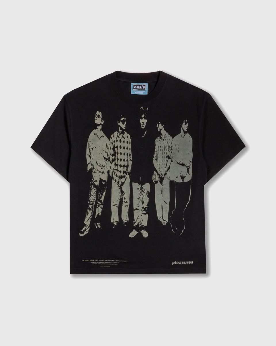 ��PLEASURES/�ץ쥸�㡼����OASIS��DEFINITELY HEAVYWEIGHT SHIRT T����� / FADED BLACK