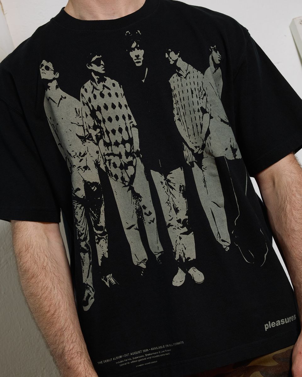 ��PLEASURES/�ץ쥸�㡼����OASIS��DEFINITELY HEAVYWEIGHT SHIRT T����� / FADED BLACK