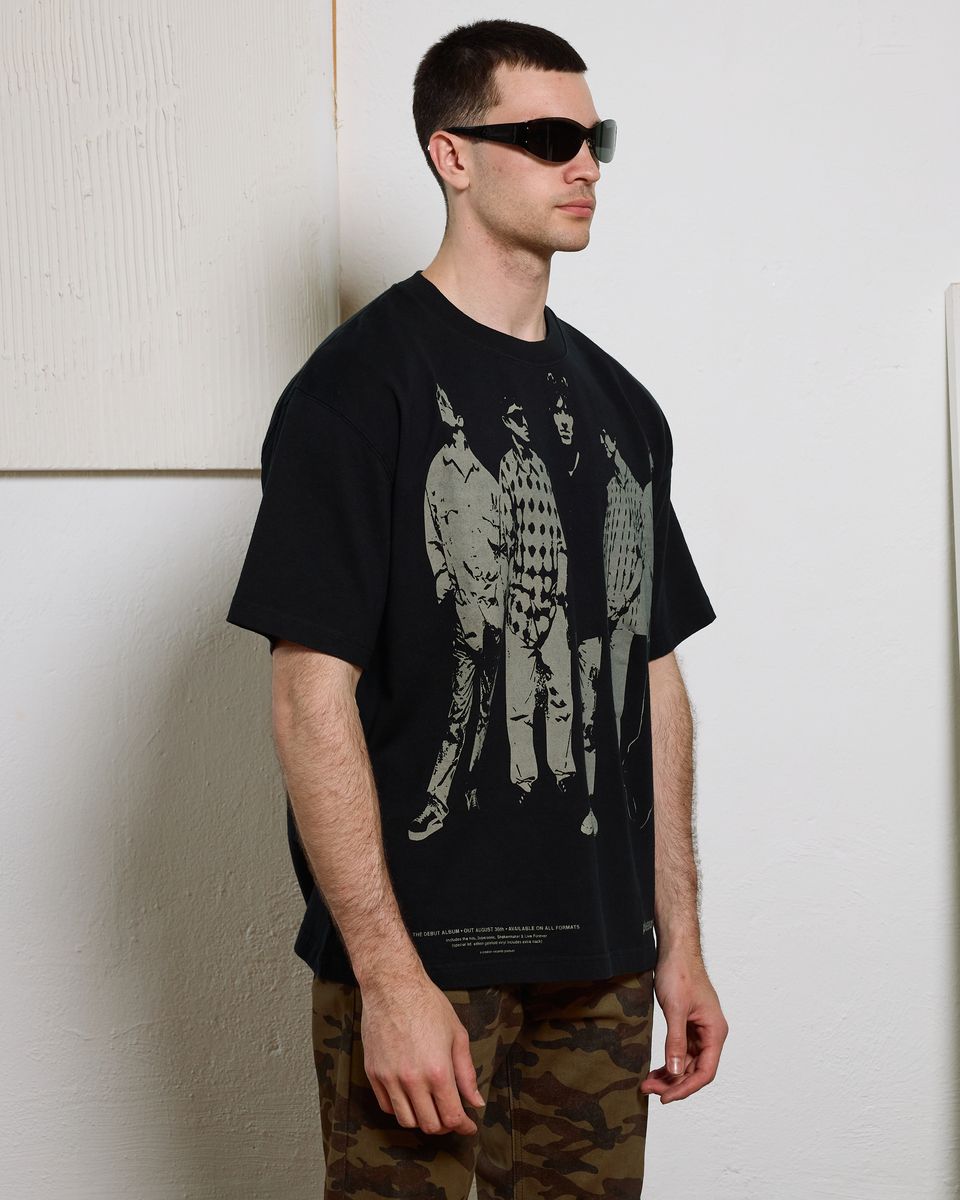 ��PLEASURES/�ץ쥸�㡼����OASIS��DEFINITELY HEAVYWEIGHT SHIRT T����� / FADED BLACK