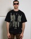 ��PLEASURES/�ץ쥸�㡼����OASIS��DEFINITELY HEAVYWEIGHT SHIRT T����� / FADED BLACK