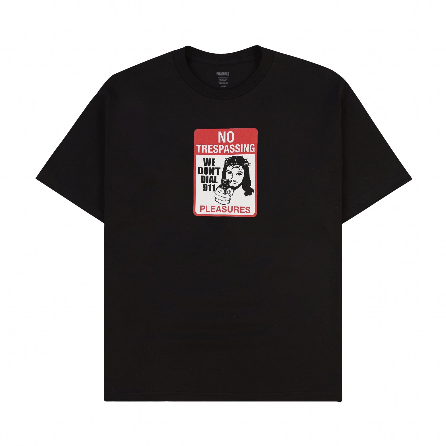 PLEASURES/ץ쥸㡼TRESPASS T-SHIRT T / BLACK
