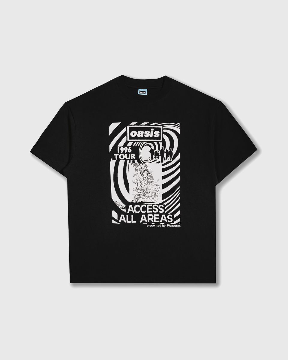 ��PLEASURES/�ץ쥸�㡼����OASIS��ALL ACCESS T-SHIRT T����� / BLACK