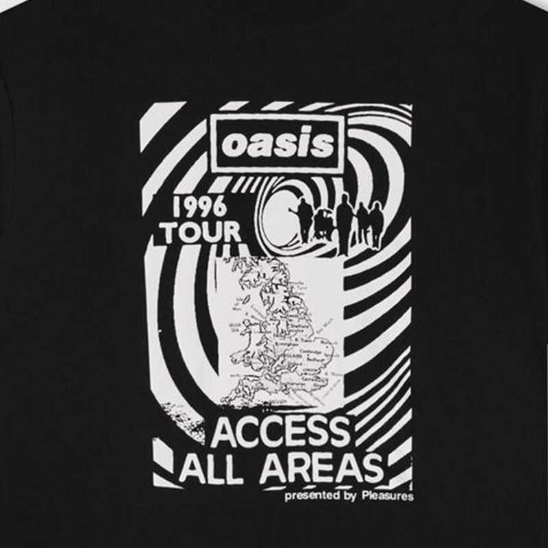 ��PLEASURES/�ץ쥸�㡼����OASIS��ALL ACCESS T-SHIRT T����� / BLACK