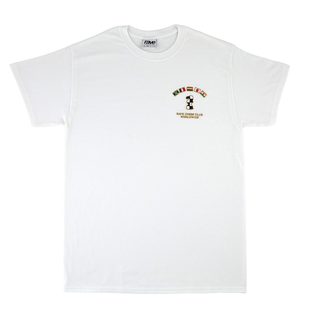 ��RAVE SKATEBOARDS/�쥤�֥������ȥܡ��ɡ�KASPAROV TEE T����� / WHITE �ۥ磻�� ��