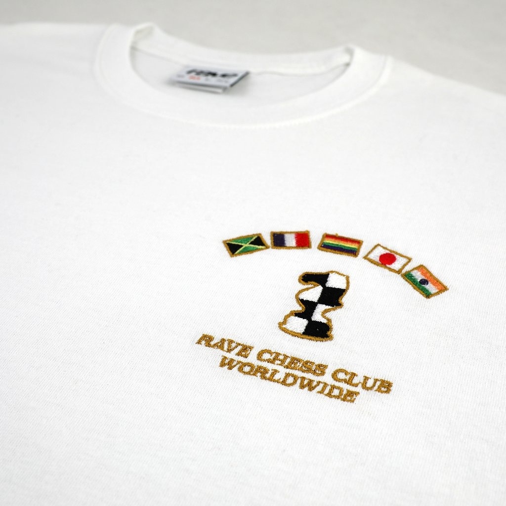 ��RAVE SKATEBOARDS/�쥤�֥������ȥܡ��ɡ�KASPAROV TEE T����� / WHITE �ۥ磻�� ��