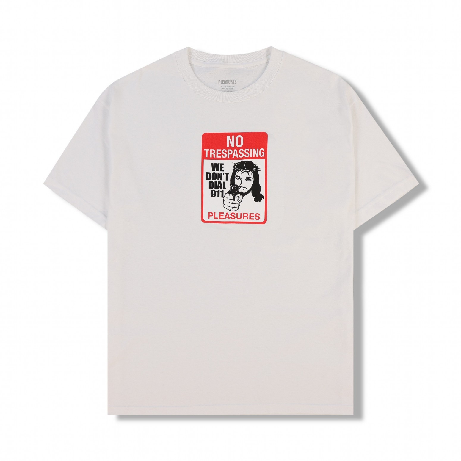 ��PLEASURES/�ץ쥸�㡼����TRESPASS T-SHIRT T����� / WHITE