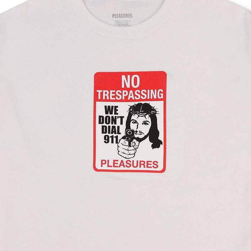 ��PLEASURES/�ץ쥸�㡼����TRESPASS T-SHIRT T����� / WHITE