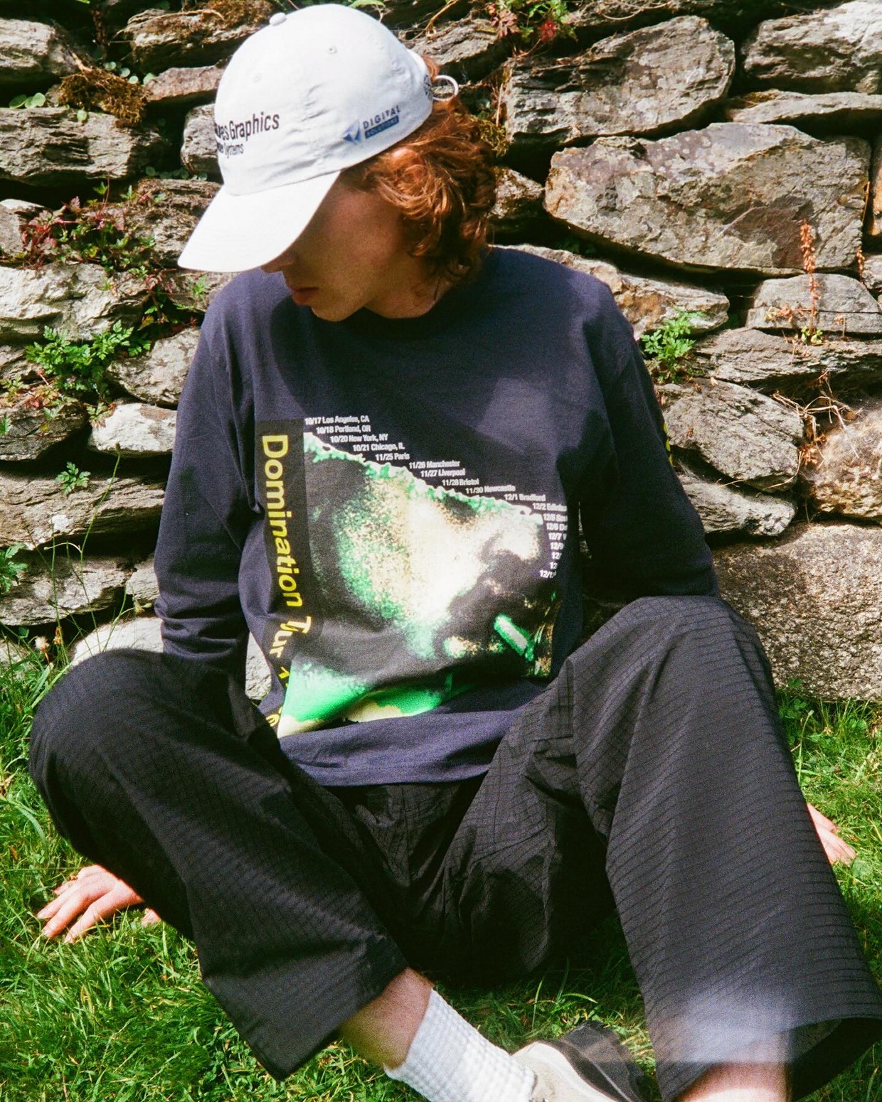 ��PLEASURES/�ץ쥸�㡼����DOMINATION LONG SLEEVE ĹµT����� / NAVY