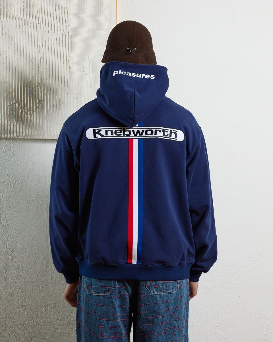 ��PLEASURES/�ץ쥸�㡼����OASIS��KNEBWORTH HOODIE �ѡ����� / NAVY