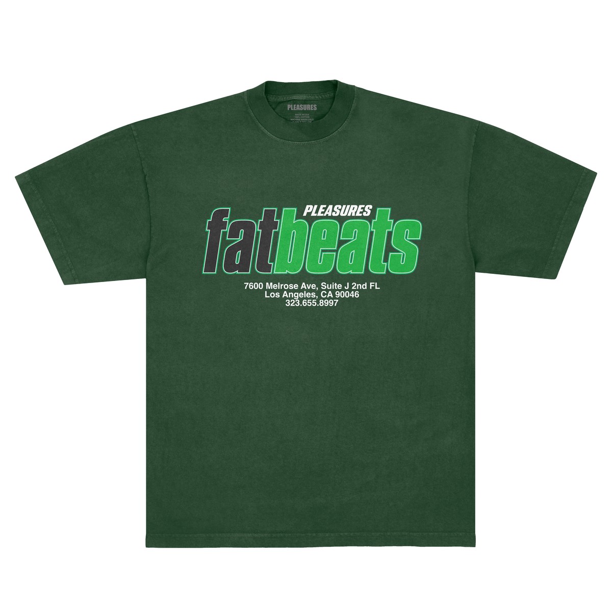 PLEASURES/ץ쥸㡼FAT BEATSMELROSE T-SHIRT T / IVY