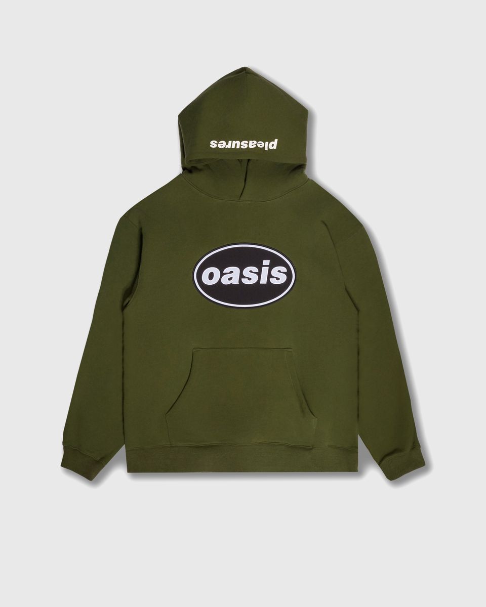 ��PLEASURES/�ץ쥸�㡼����OASIS��KNEBWORTH HOODIE �ѡ����� / OLIVE