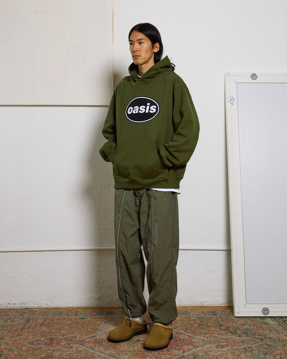 ��PLEASURES/�ץ쥸�㡼����OASIS��KNEBWORTH HOODIE �ѡ����� / OLIVE