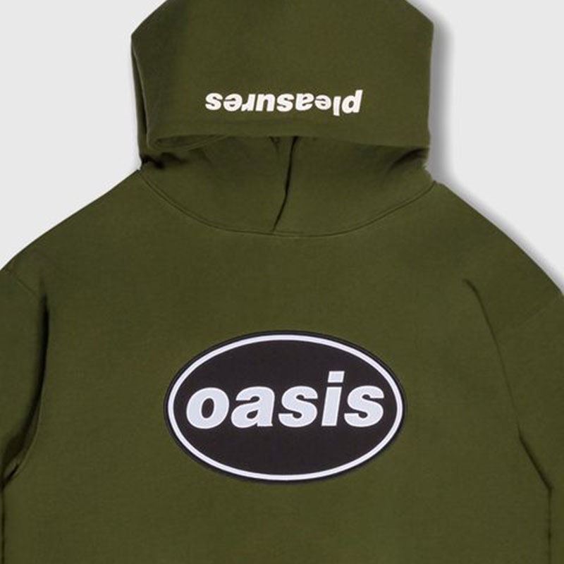 ��PLEASURES/�ץ쥸�㡼����OASIS��KNEBWORTH HOODIE �ѡ����� / OLIVE