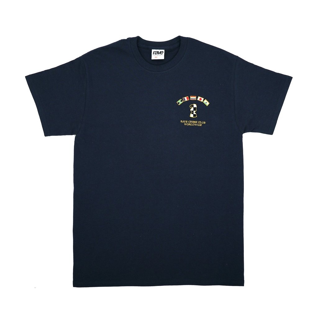 ��RAVE SKATEBOARDS/�쥤�֥������ȥܡ��ɡ�KASPAROV TEE T����� / NAVY �ͥ��ӡ� ��