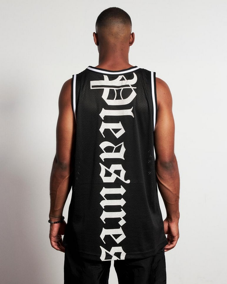 PLEASURES/ץ쥸㡼MEDITATION BASKETBALL JERSEY 󥯥ȥå / BLACK ֥å