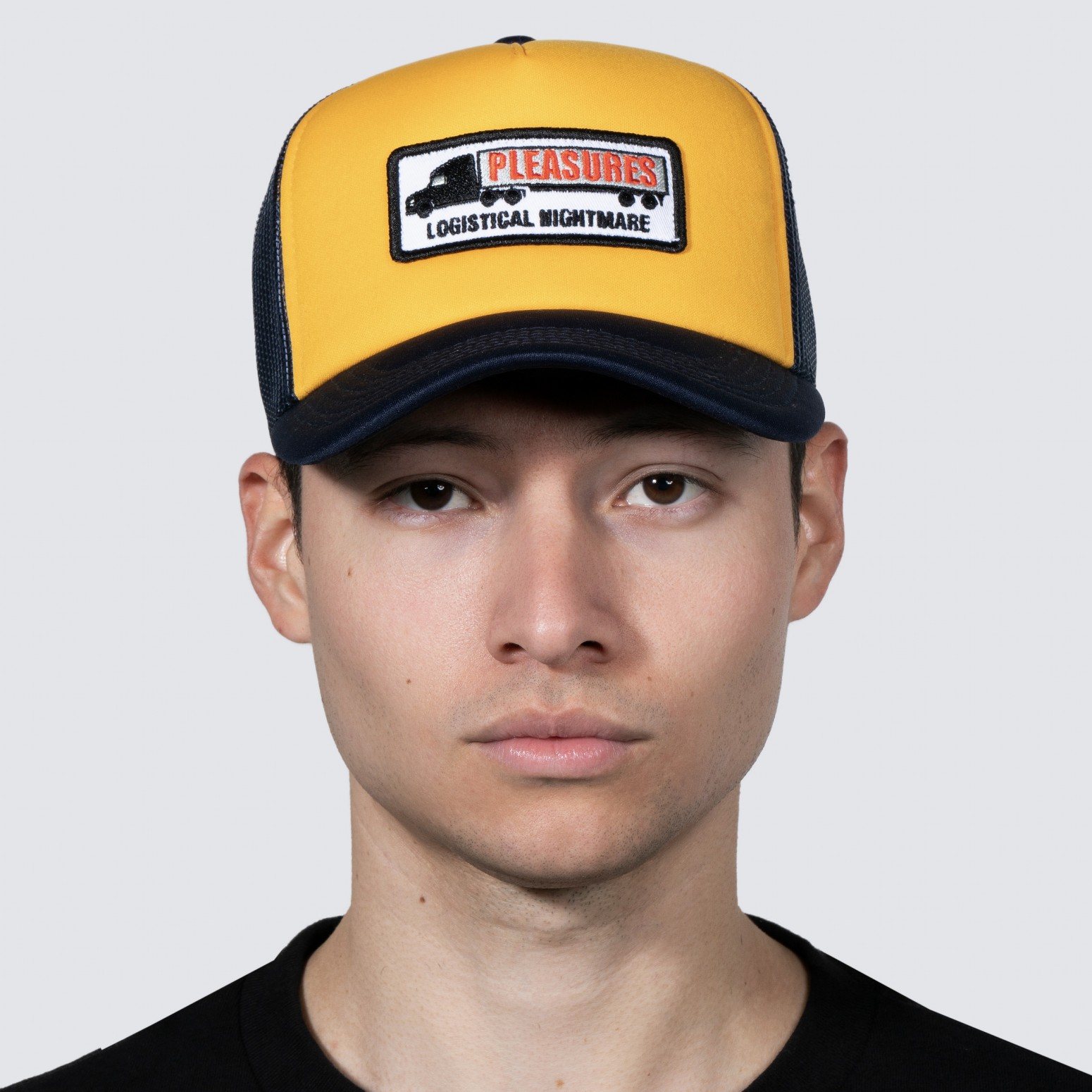 PLEASURES/ץ쥸㡼NIGHTMARE TRUCKER å / NAVY/YELLOW