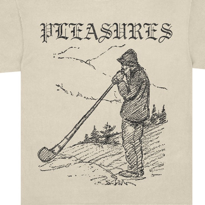 ��PLEASURES/�ץ쥸�㡼����PIPE T-SHIRT T����� / SAND