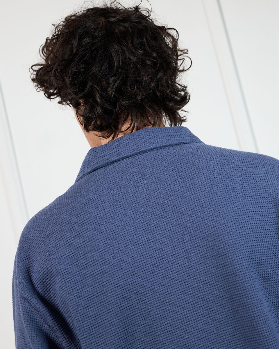 ��PLEASURES/�ץ쥸�㡼����SPOTLIGHT LONG SLEEVE POLO �ݥ������ / NAVY