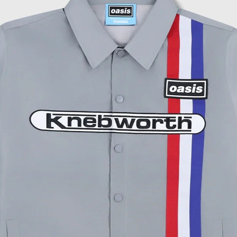 ��PLEASURES/�ץ쥸�㡼����OASIS��SUPERSONIC COACH JACKET ���������㥱�å� / STEEL