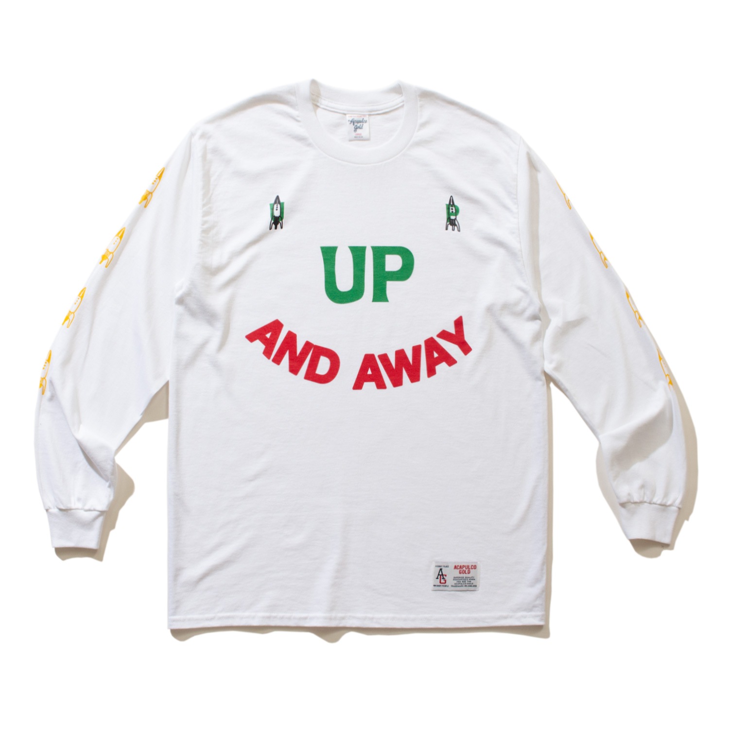 ACAPULCO GOLD/ץ륳 ɡUP UP AND AWAY LS TEE ĹµT / WHITE ۥ磻