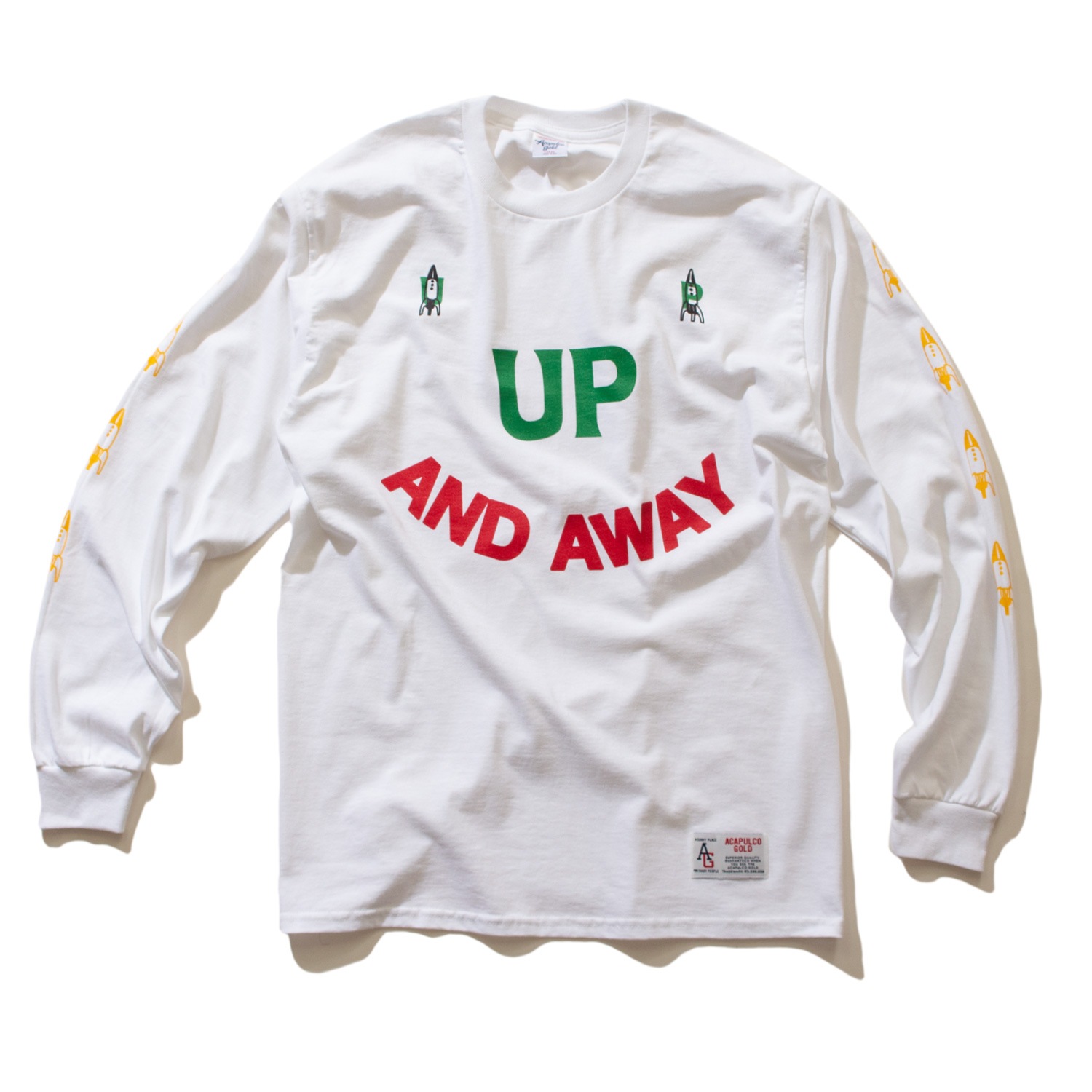 ACAPULCO GOLD/ץ륳 ɡUP UP AND AWAY LS TEE ĹµT / WHITE ۥ磻