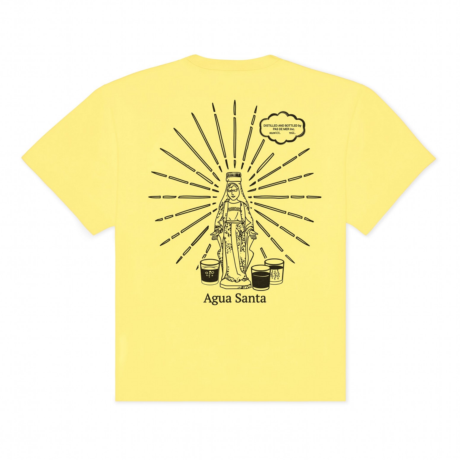 PAS DE MER/ѥɥAGUA SANTA TEE T / LIGHT YELLOW