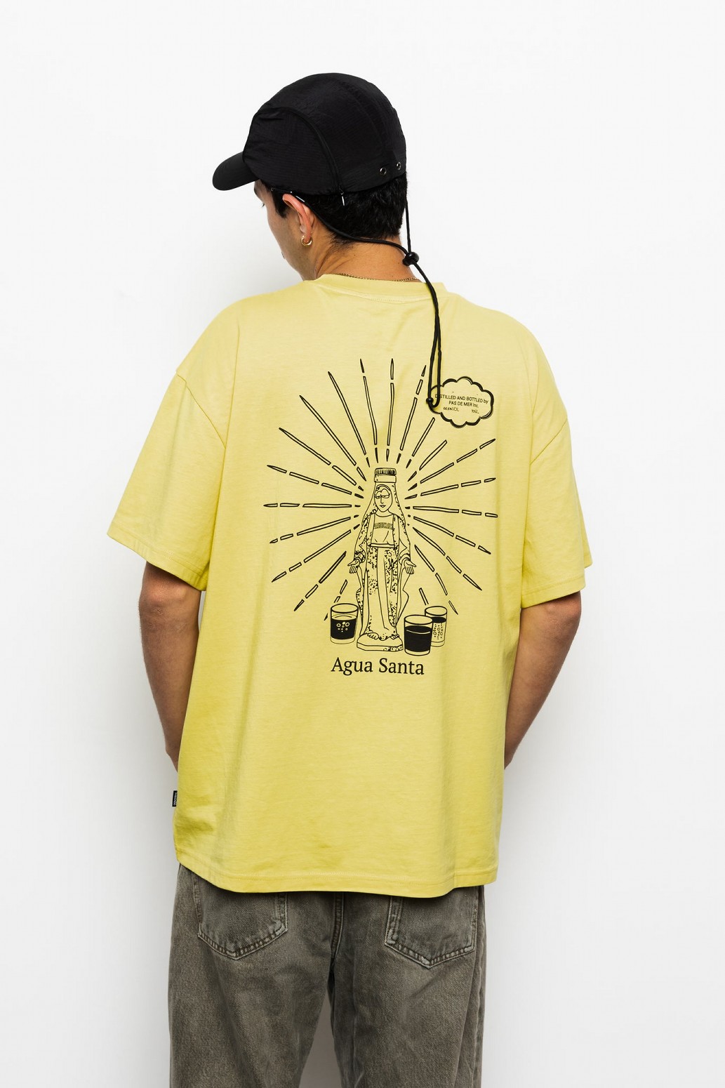 PAS DE MER/ѥɥAGUA SANTA TEE T / LIGHT YELLOW