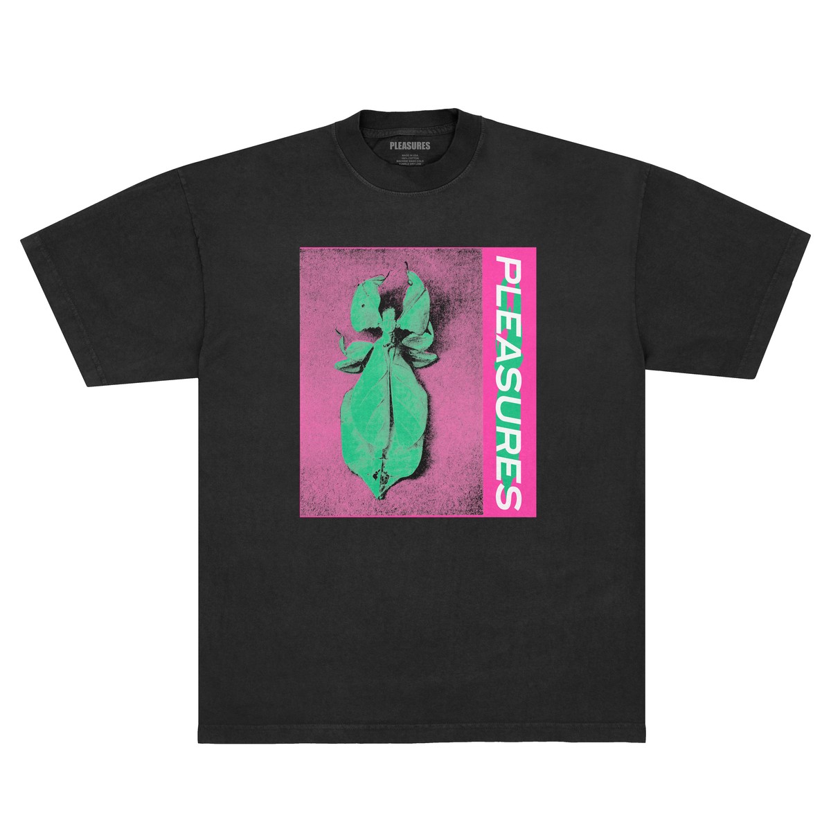 PLEASURES/ץ쥸㡼LEAF T-SHIRT T / BLACK