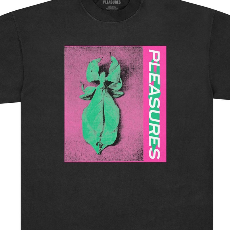 PLEASURES/ץ쥸㡼LEAF T-SHIRT T / BLACK