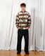 ��PLEASURES/�ץ쥸�㡼����WORMS RUGBY LONG SLEEVE POLO �ݥ������ / BROWN STRIPE