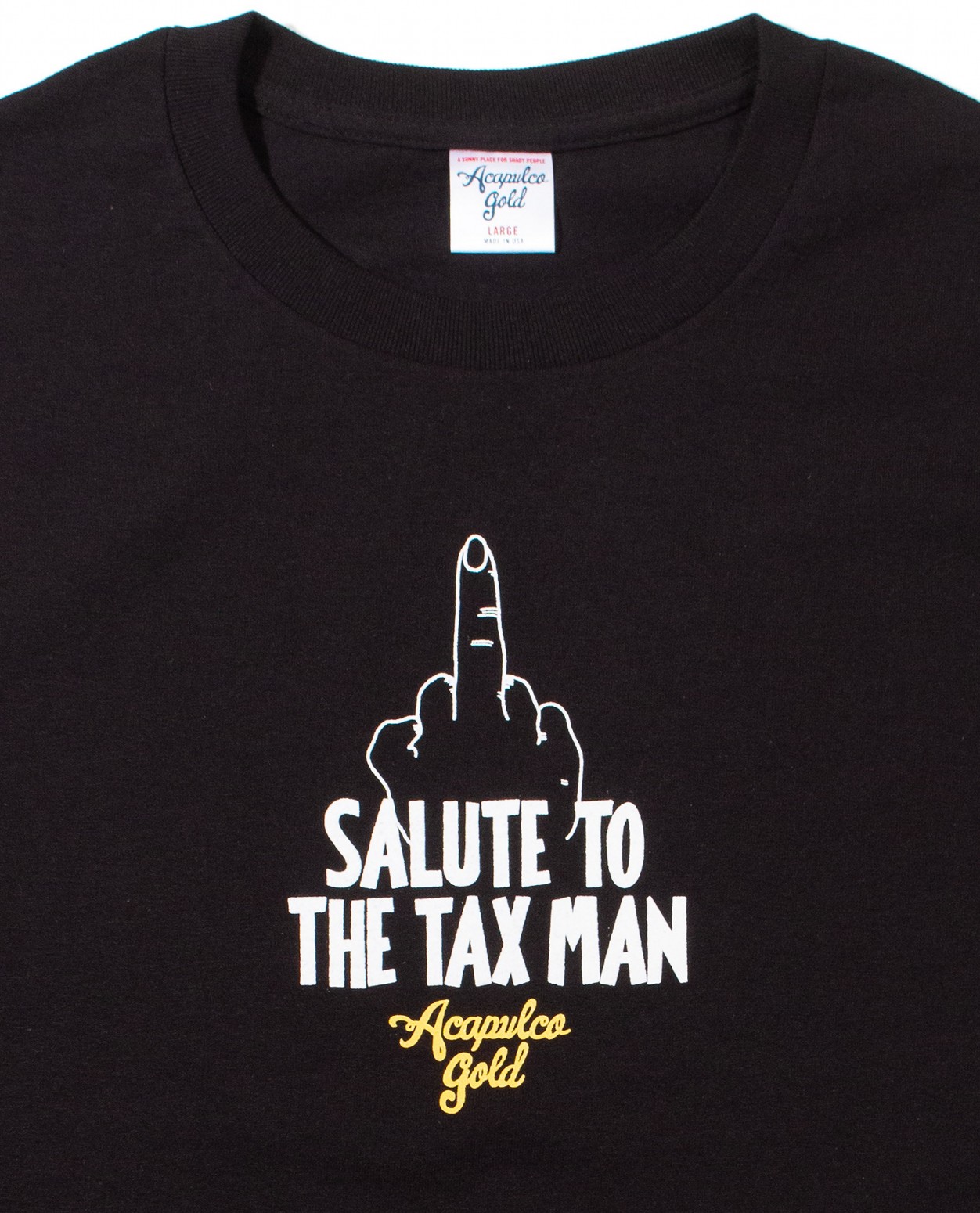 ��ACAPULCO GOLD/�����ץ륳 ������ɡ�SALUTE TEE T����� / BLACK