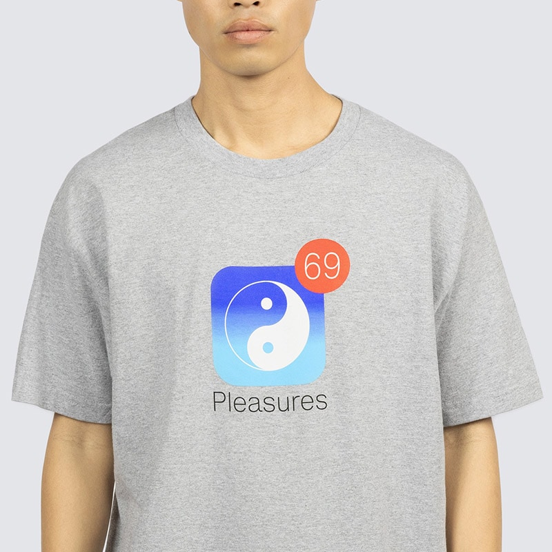��PLEASURES/�ץ쥸�㡼����NOTIFY T-SHIRT T����� / HEATHER GREY