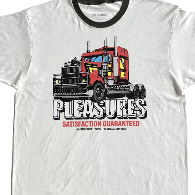 PLEASURES/ץ쥸㡼BIG LOAD RINGER T-SHIRT T / WHITE