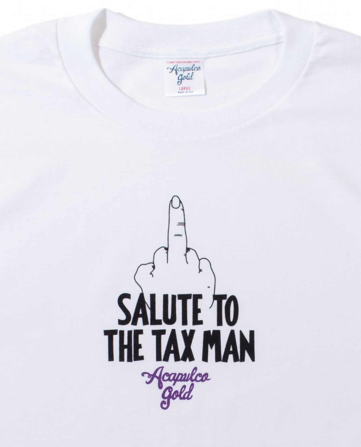 ��ACAPULCO GOLD/�����ץ륳 ������ɡ�SALUTE TEE T����� / WHITE