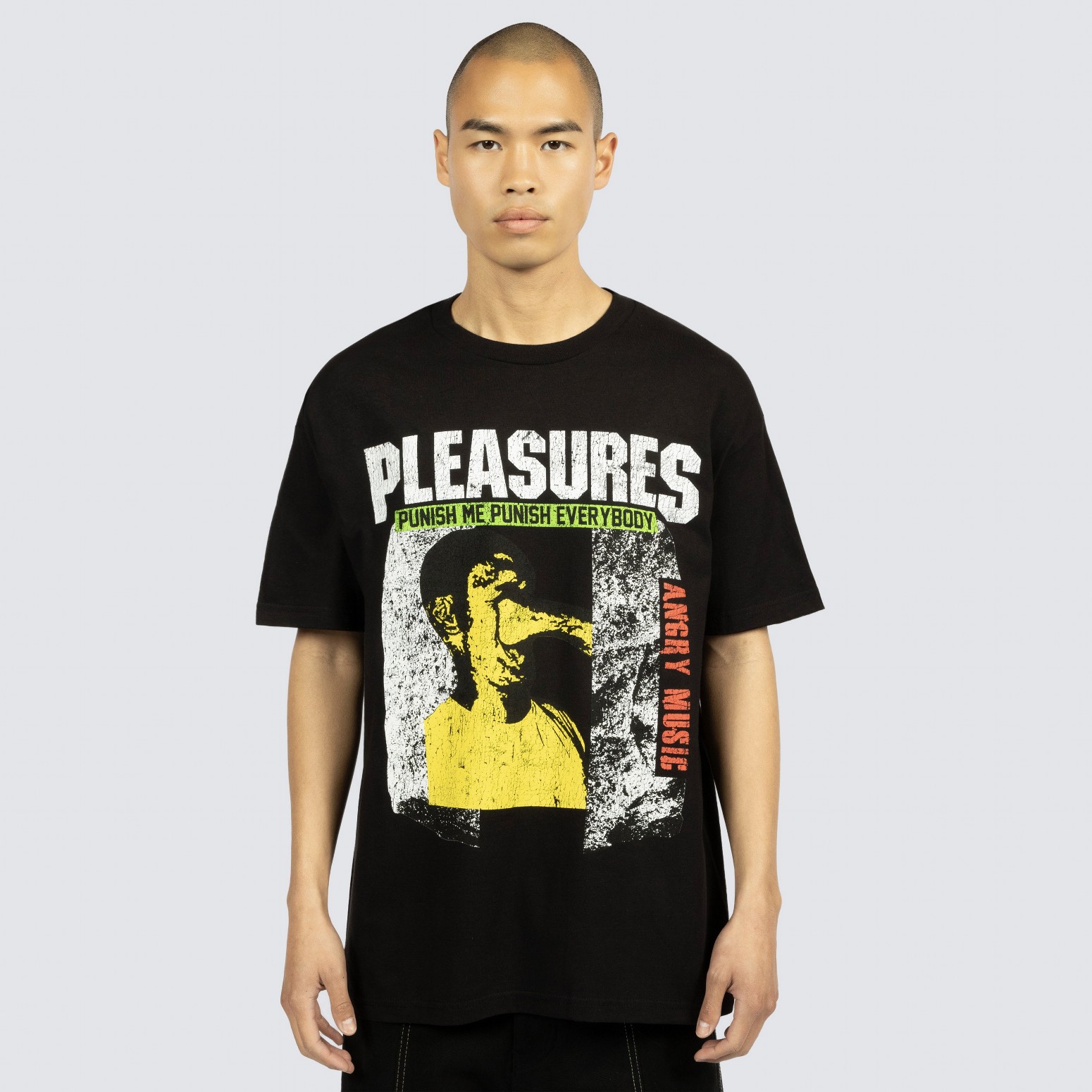��PLEASURES/�ץ쥸�㡼����PUNISH T-SHIRT T����� / BLACK