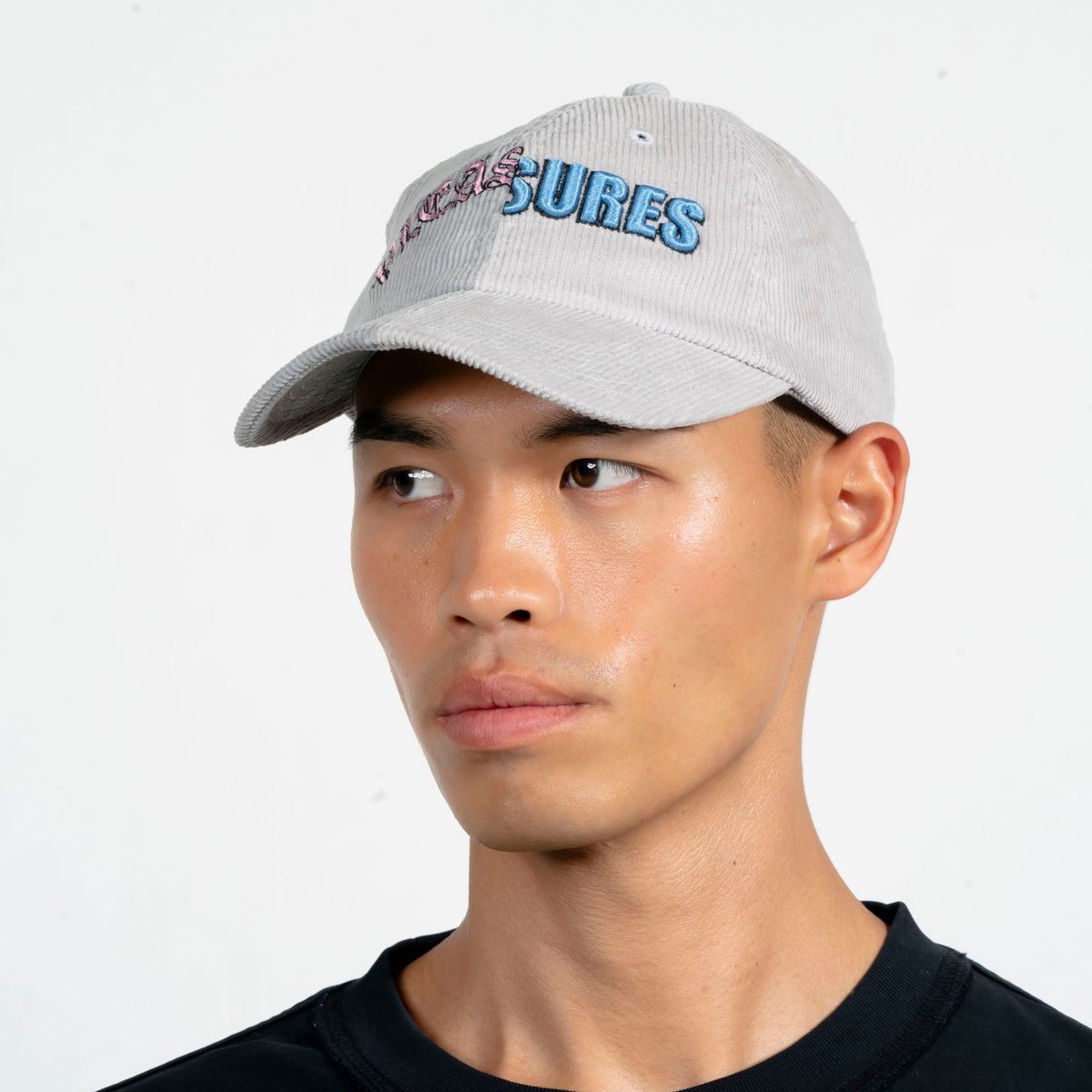 ��PLEASURES/�ץ쥸�㡼����SPLIT CORDUROY CAP ����å� / GREY