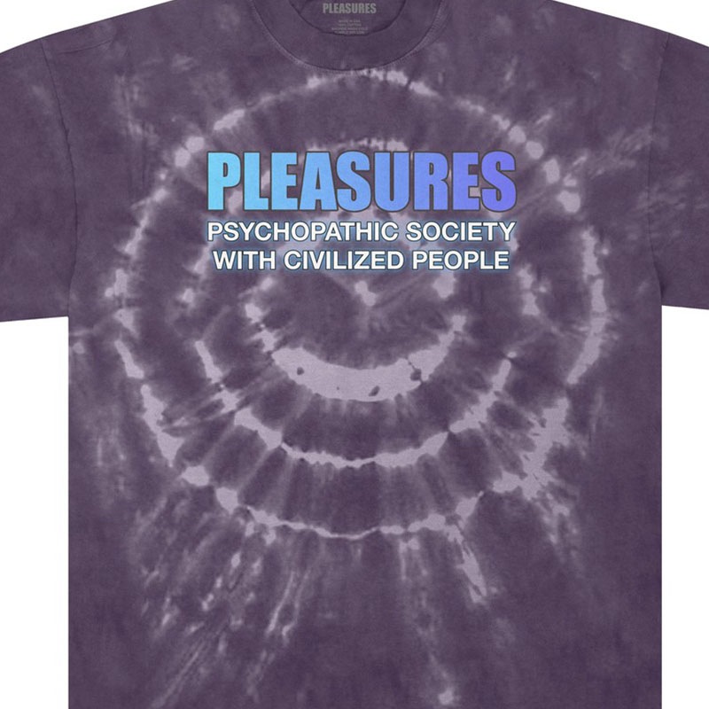 ��PLEASURES/�ץ쥸�㡼����CIVILIZED T-SHIRT T����� / PURPLE DYE